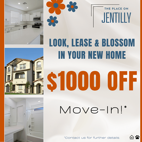 look lease  blossom in your new home 1000 off move in